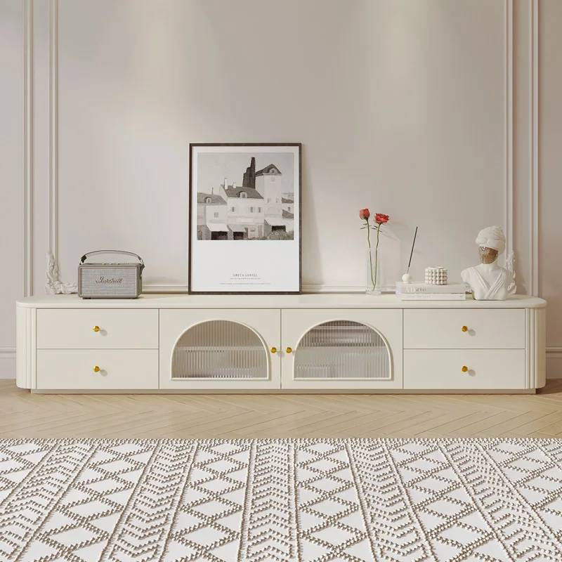 European Retro Tv Stand Modern Trendy Minimalist Storage Tv Stand Luxury Elegant Mueble Para Televisor Designer Furniture