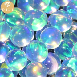 5pcs/Lot 2mm-5mm Heat Resistant Ball Synthetic Semi-transparent Opal Bead Sphere for Glass Art Universe Necklace