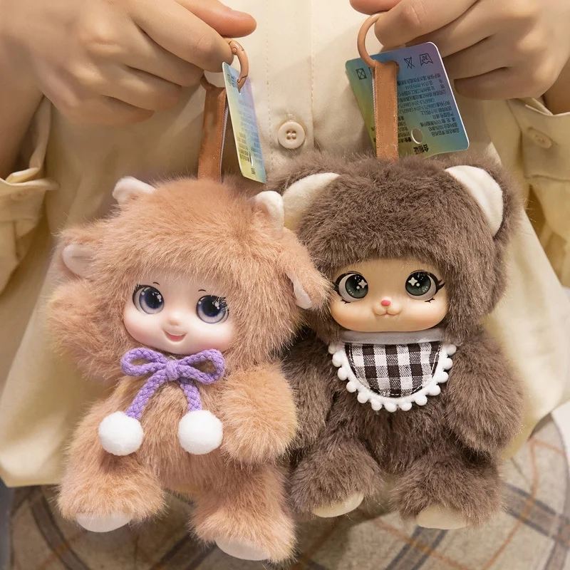 ใหม่ไวนิลตุ๊กตาของเล่นพวงกุญแจฟองน้ําตุ๊กตาหมีจี้น่ารักแกะสัตว์ตุ๊กตากระเป๋าเป้สะพายหลัง Pvc ตุ๊กตาพวงกุญแจจี้คริสต์มาสของขวัญ