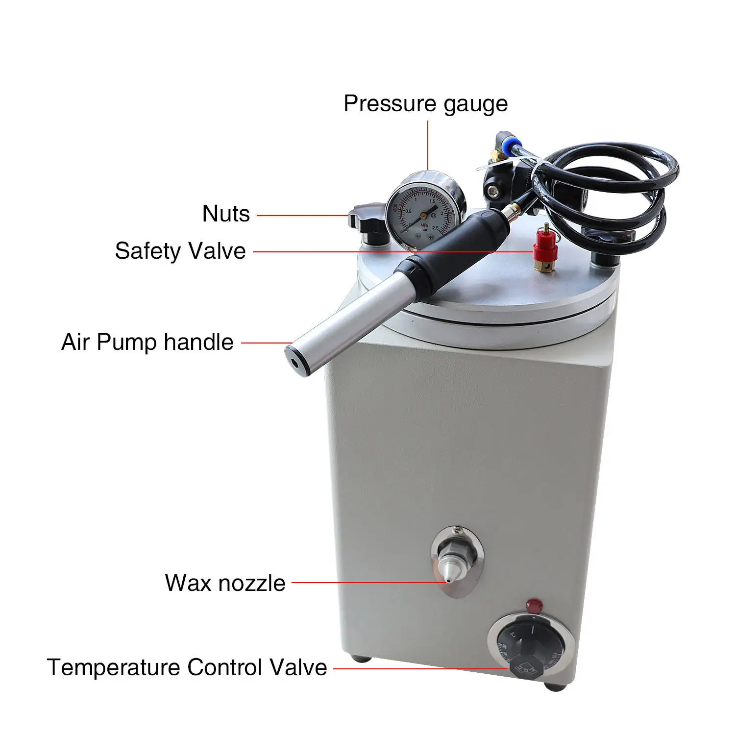 Best Sale Product Jewelry Tool Dual Use Pump Wax Injector Machine Jewelry Wax Casting Machine Manual Pump Wax Injection Machine