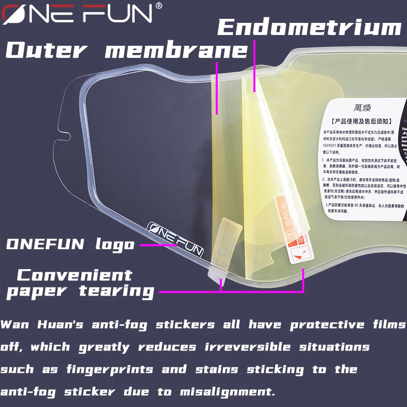 خوذة ONE FUN KRIOS PRO دبوس قناع فيلم مضاد للضباب لعدسة Klim KRIOS PRO/TVD قفل فيلم مضاد للضباب ملحقات خوذة الدراجة النارية