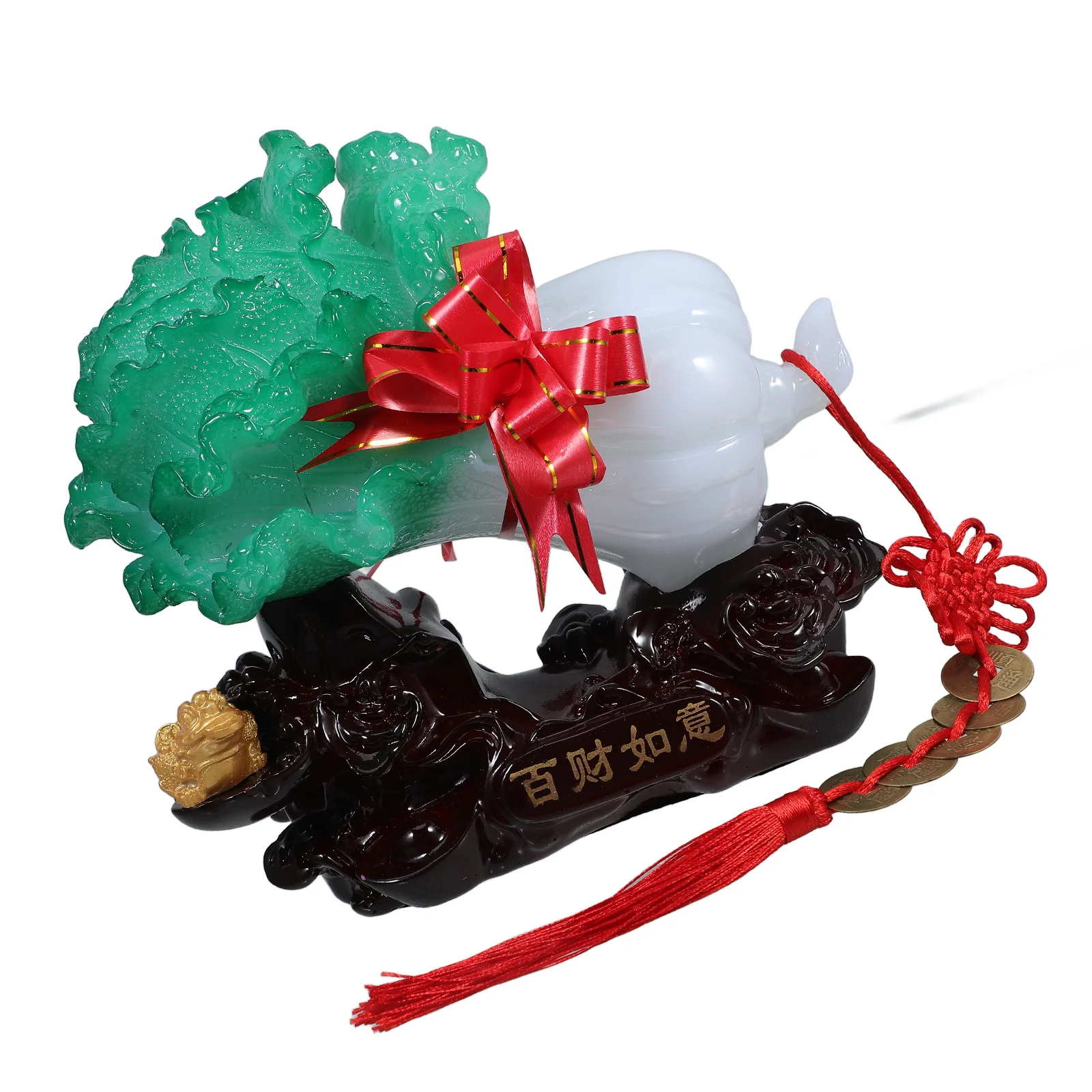 

Cabbage Ornament Imitation Jade Resin Gift For Housewarming Vegetable Decor Desktop Office Home Decor Gift Lucky