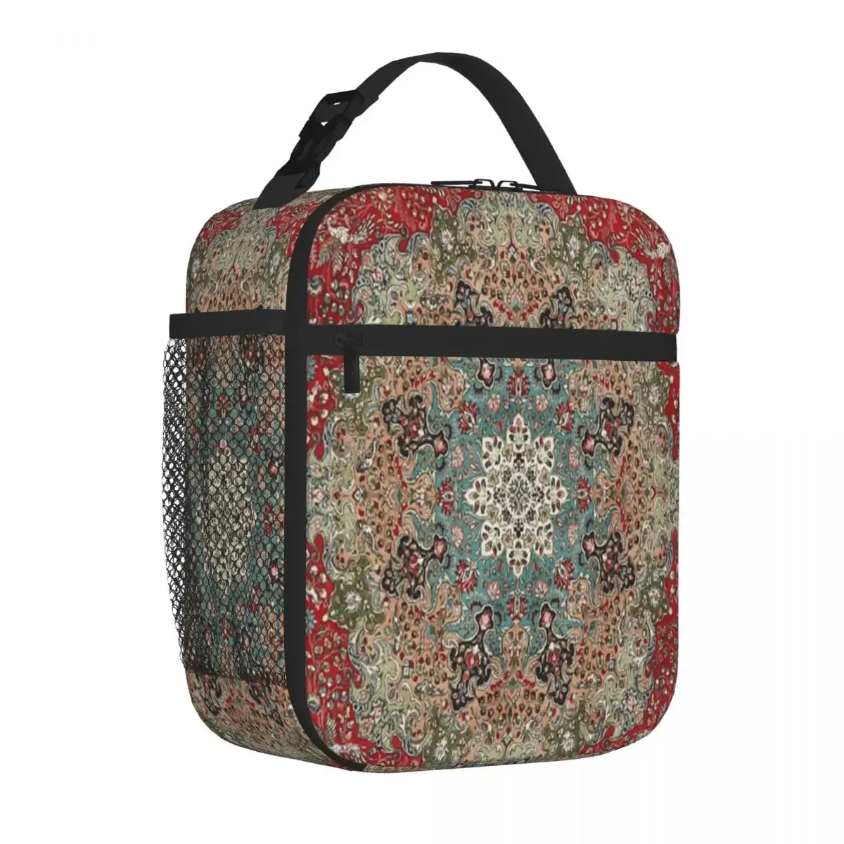 Hot Sale Vintage Antique Persian Carpet Print Earthy Tone Food Storage Bag Business Trip Carry Lunch Bag