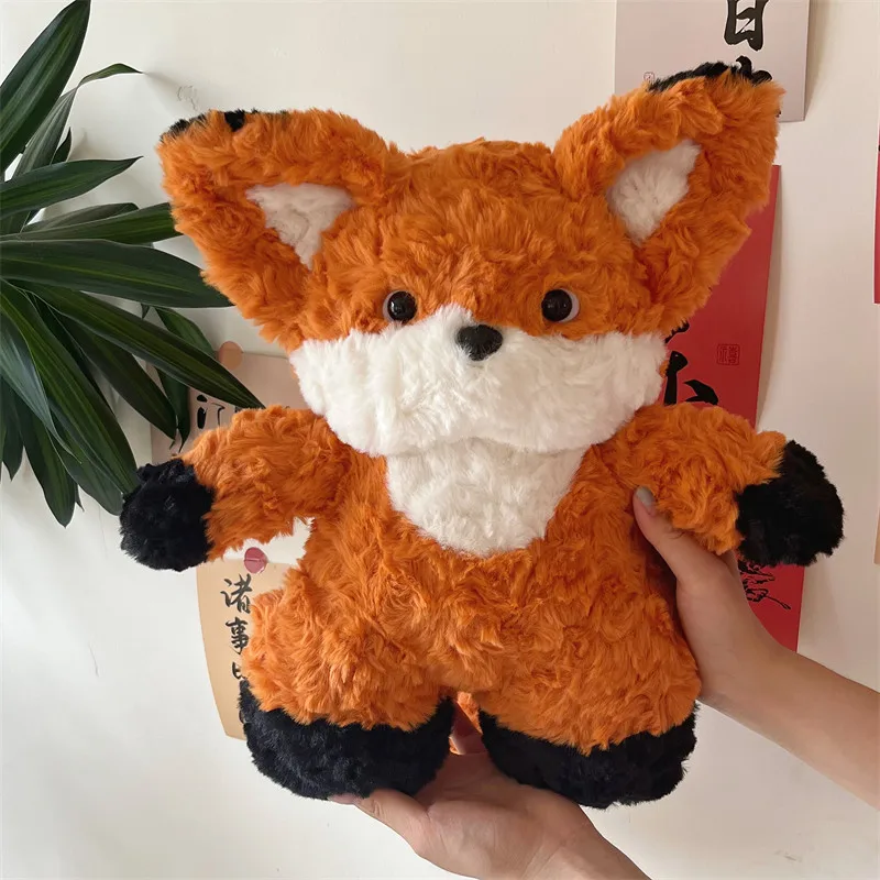 New Huggable Cute Long Tail Fox Doll Stuffed Animal Plush Toys Children Kids Cute Fox Gift Soft Cartoon Christmas Presents