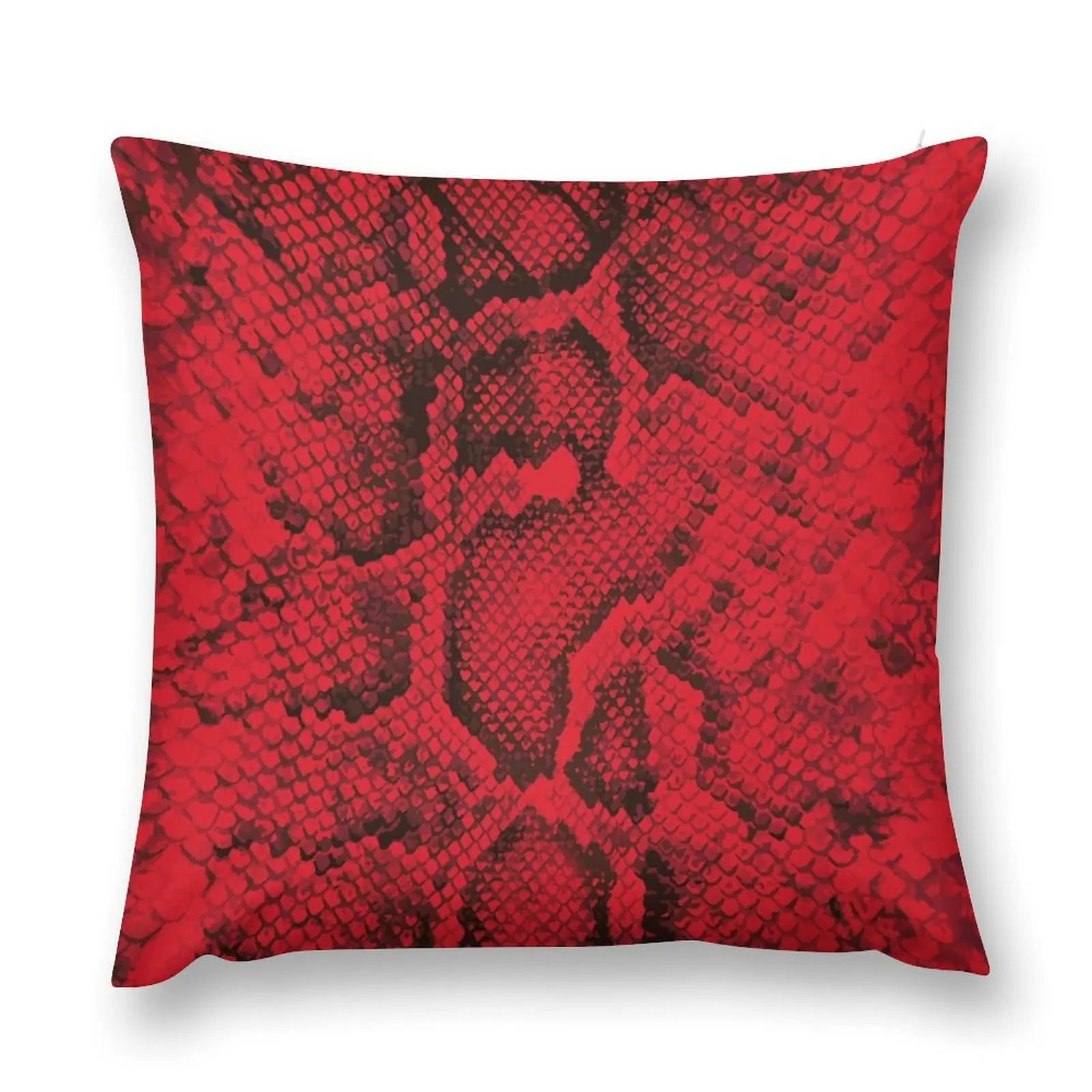 Red Snakeskin Throw Pillow Embroidered Cushion Cover Sofa Covers For Living Room pillow