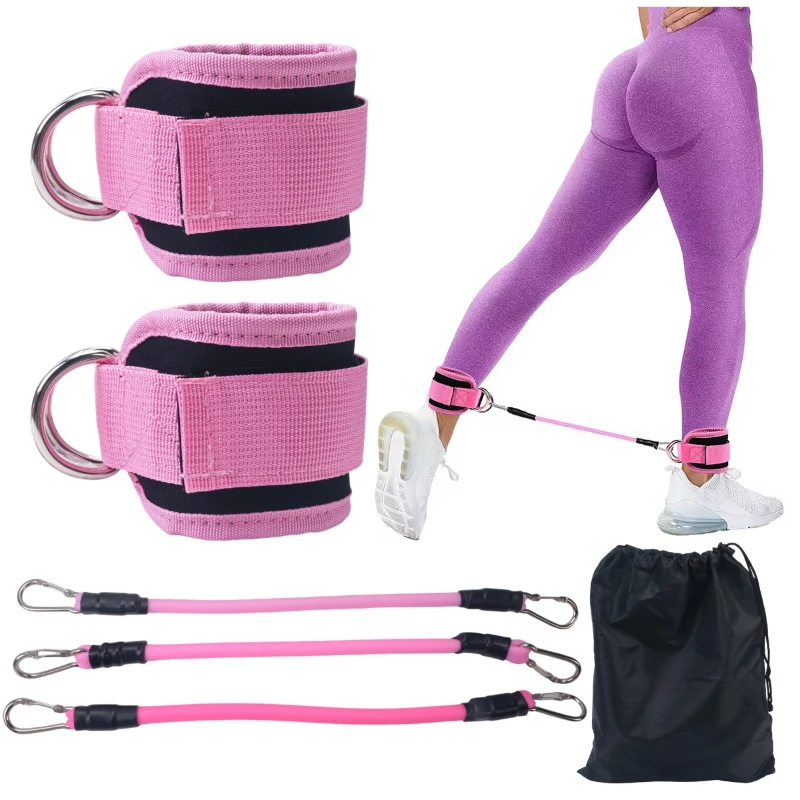 

Resistance Band Set Ankle Straps Workout Exercise Equipment Fitness Yoga Elastic Fitness Bands for Gym Man and Woman Sport