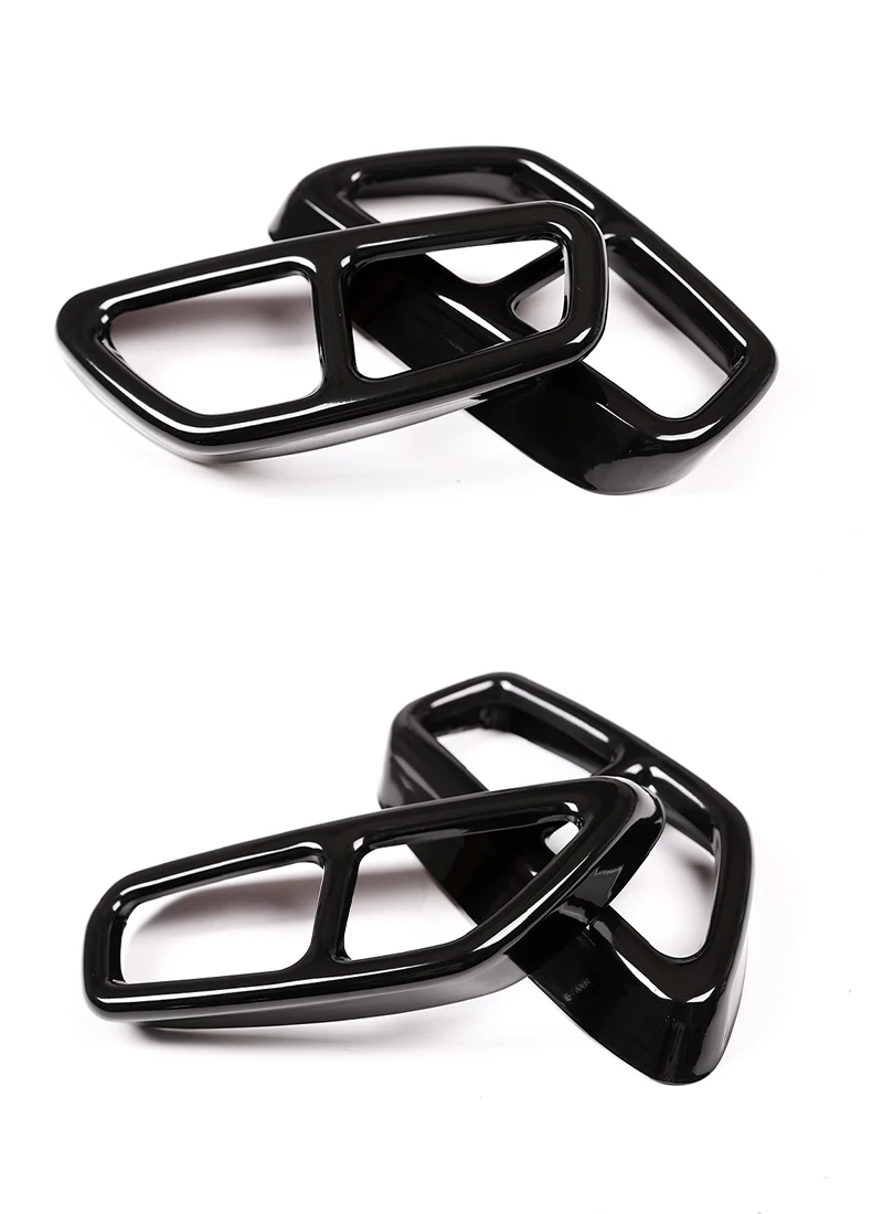 X2 Edelstahl-Endschalldämpfer Auspuffrohr-Abdeckung Zierleiste Passend für BMW 5er 6er GT G30 G38 G32 2018-2023 – Detail 10