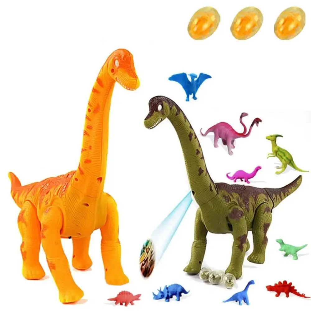 Plastica Layerà Uova Dinosauri Simulazione Proiezione Dinosauro elettrico Mobile Oscillazione Strisciante Regalo di compleanno a collo lungo