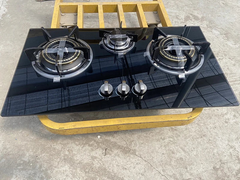 موقد غاز 3 شعلات بالجملة - موقد غاز البترول المسال مدمج للمطبخ المحلي، المصنع مباشرة مع لوحة من الزجاج المقسى