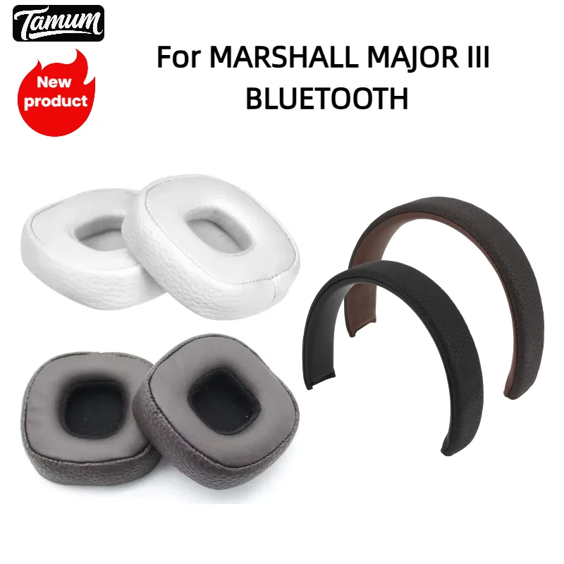 

1세트 For MARSHALL MAJOR III BLUETOOTH Marshall 3세대 헤드폰 메모리 폼 이어 쿠션 커버용 교체 이어 패드 헤드밴드