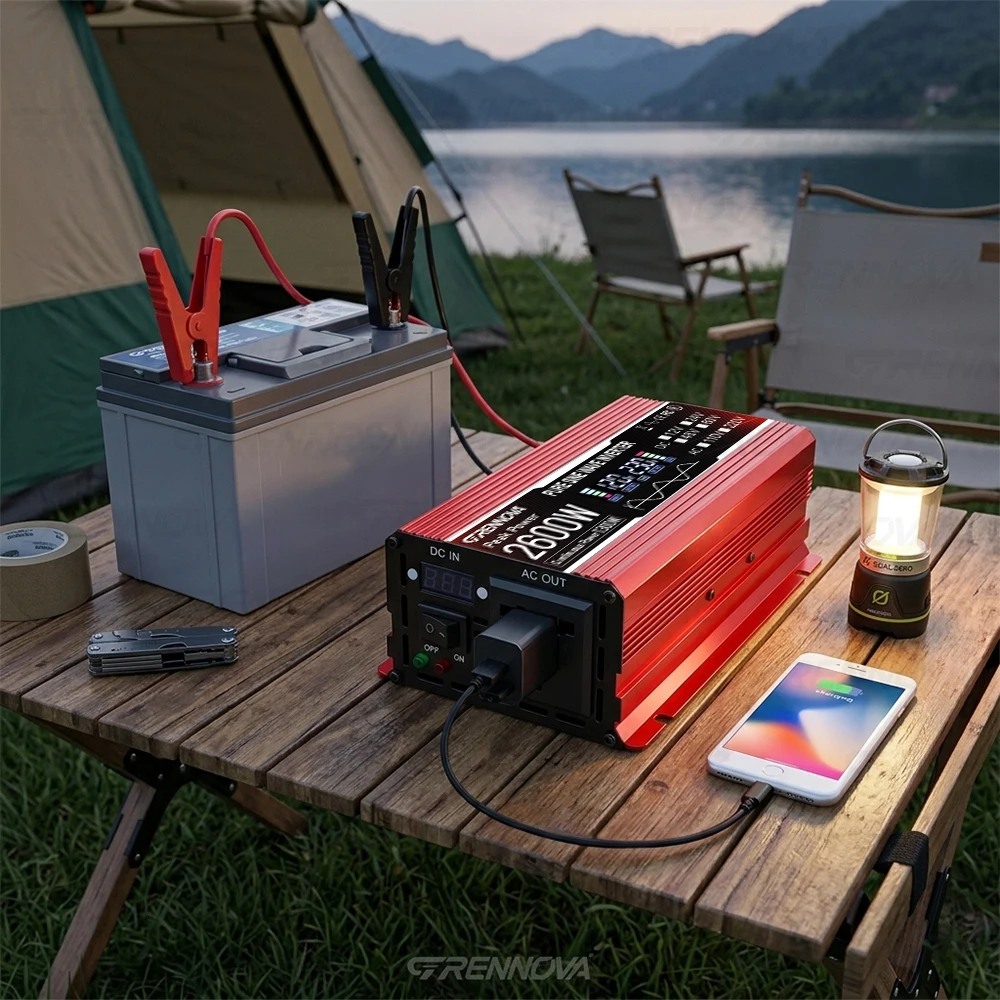 2600W PSW Off-Grid Solar Kit 60W Panel MPPT Controller Power Pure Sine 12V To 110V/220V Inverter For Pumps/Compressors/Medical view 3