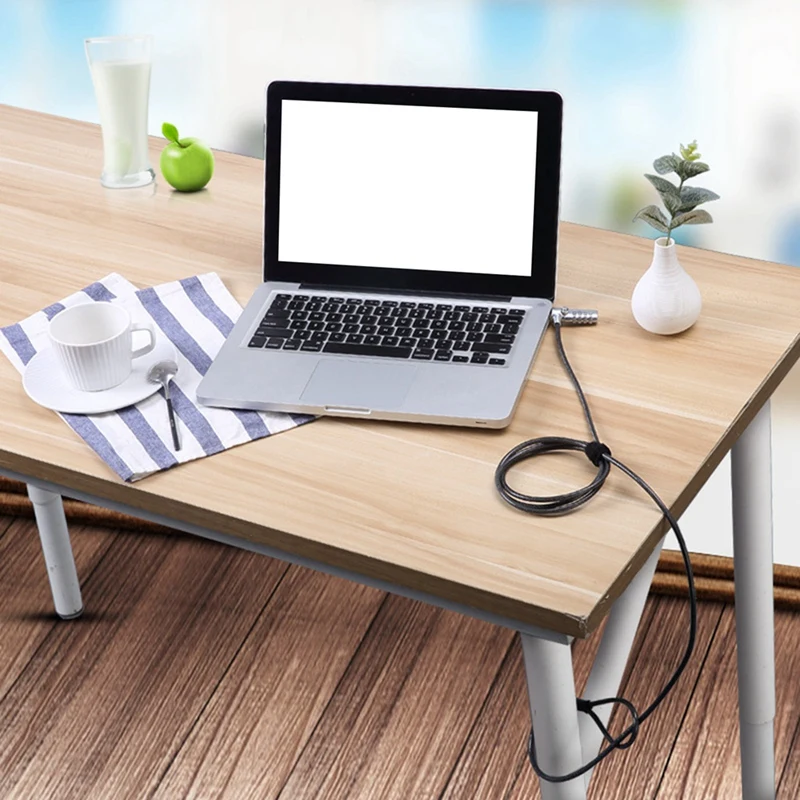 TTKK-candado antirrobo para ordenador portátil, candado de 2 metros de largo con contraseña, Monitor LCD, oferta