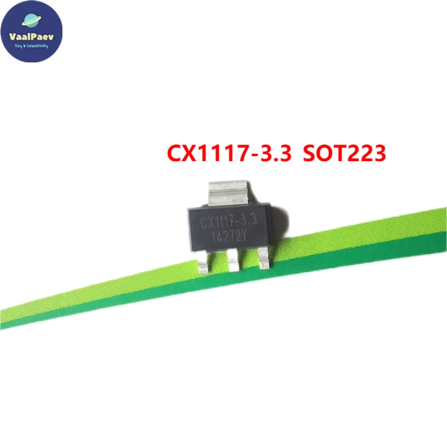 50pcs/lot CX1117-3.3 SOT223 3.3V Low Pressure Difference Linear Voltage Regulator (LDO) CX1117