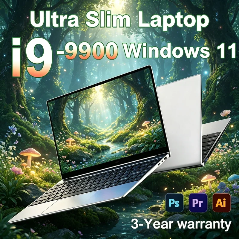 

120Hz FHD IPS Display 15.6 Inch Notebook Intel Core i9-9900 32GB RAM 2TB SSD Backlit Keyboard Stable Long Battery Life