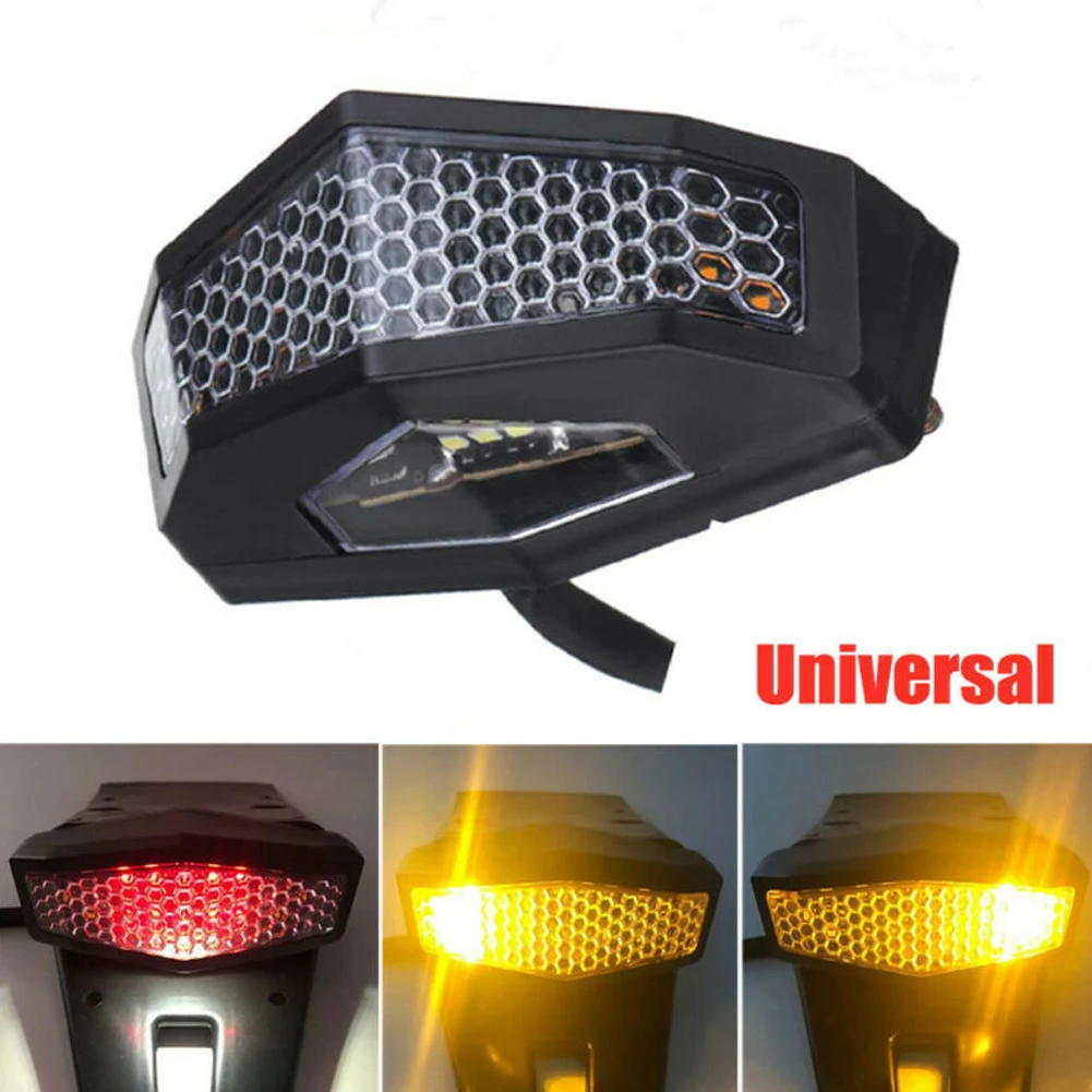 

Motorcycle LED Sequential Switchback Flowing Tail Brake Turn Signal Strip Lights Waterproof Motorbike Taillights Lamp Replace