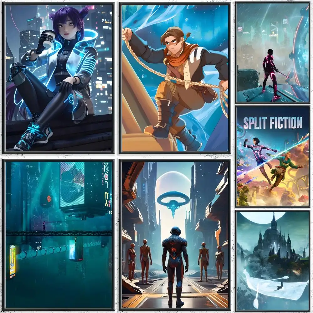 Trending Game S-Split FictionS Poster HD Self-Adhesive No Residue After Removal Ideal for All Kinds of Wall Decor