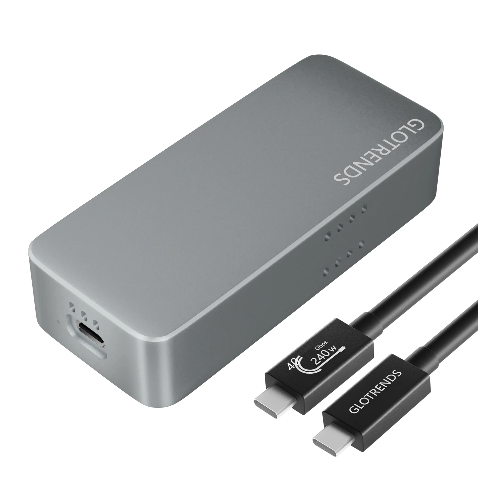 

Корпус SSD M.2 NVMe 40 Гбит/с, совместимый с Thunderbolt 5/4/3/USB4 и USB 3.2 (10 Гбит/с)/3,1/3,0/2,0, до 3000 МБ/с с PCI