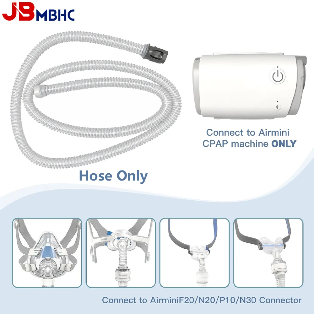 Replacement Tube Compatible with Airmini Device & Airmini N20/P10/N30 Connector, CPAP Hose Tubing for Nasal Mask Easy To Install