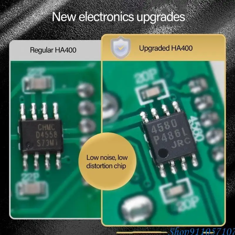 เครื่องขยายเสียงหูฟัง 203B 4 ช่องที่มีฟังก์ชั่นปิดเสียงและเอฟเฟกต์เอฟเฟกต์