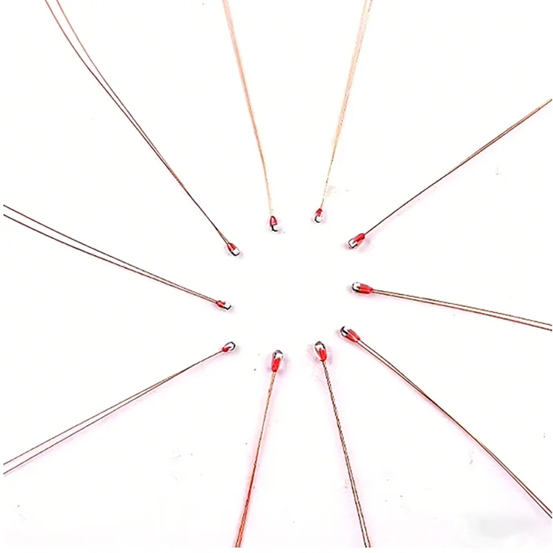 10PCS MF51 Single-ended glass-sealed NTC thermistor 2K 5K 10K 15K 20K 30K 50K 100K 200K J5% 3D printing of temperature sensor
