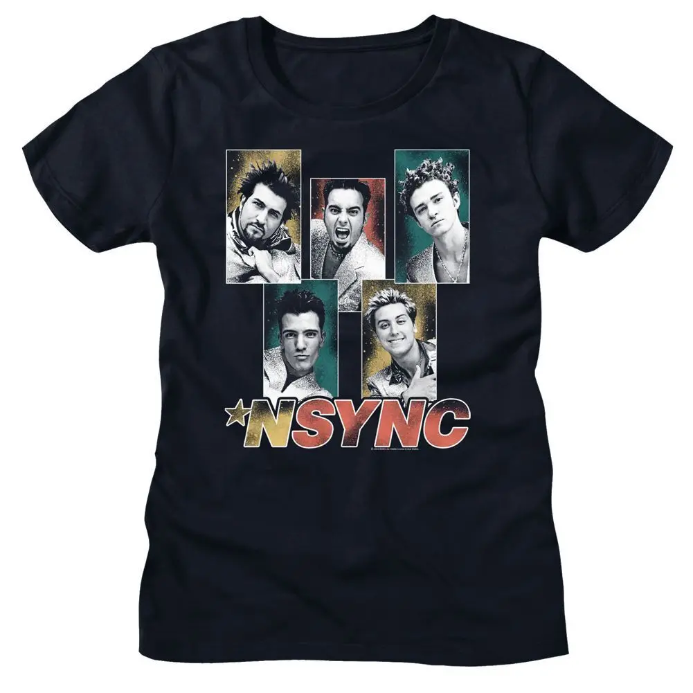 

Женская Блестящая музыкальная рубашка Nsync