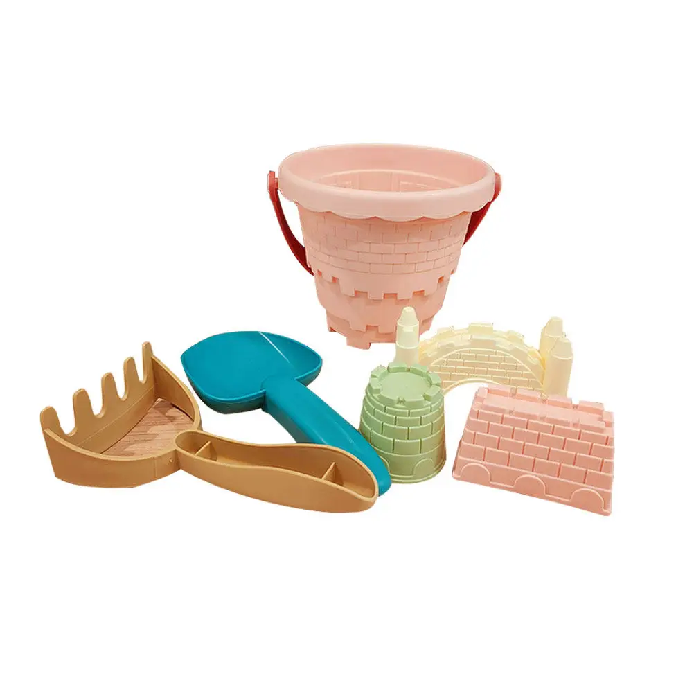 1Set Beach Sand Set Lightweight Kids Outdoor Summer Playing Color Cognition Sand Bucket Kids Beach Toys Summer Toys