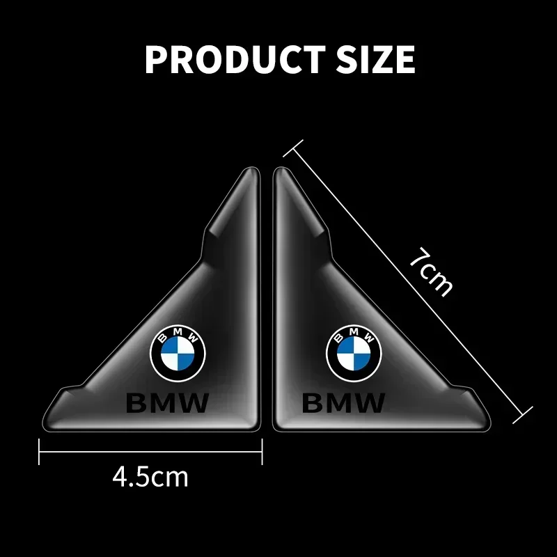 2 pçs capa de canto da porta do carro anti-colisão adesivo transparente para bmw e46 e39 e90 e60 e30 f10 f11 f20 f30 g20 g30 x1 x3 x5 z4