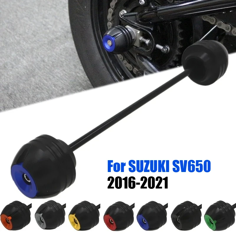 

Motorcycle Rear Axle Fork Wheel Falling Protector for SUZUKI SV 650 SV650 2016 2017 2018 2019 2020 2021 Crash Sliders Cap