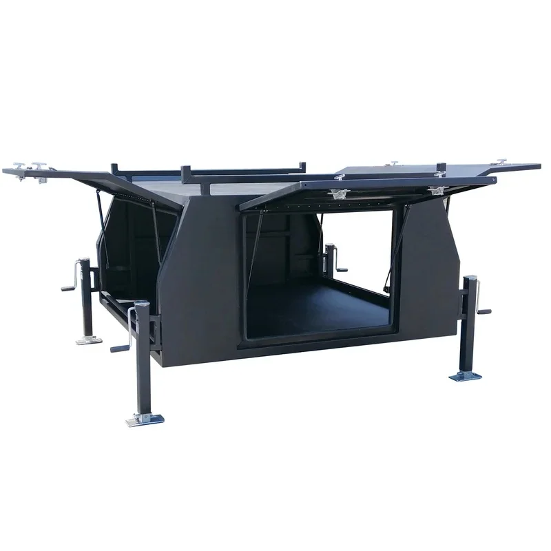 High Quality Waterproof Aluminum Ute Canopy With Toolbox & Racks Off Road Exterior Modification Accessories