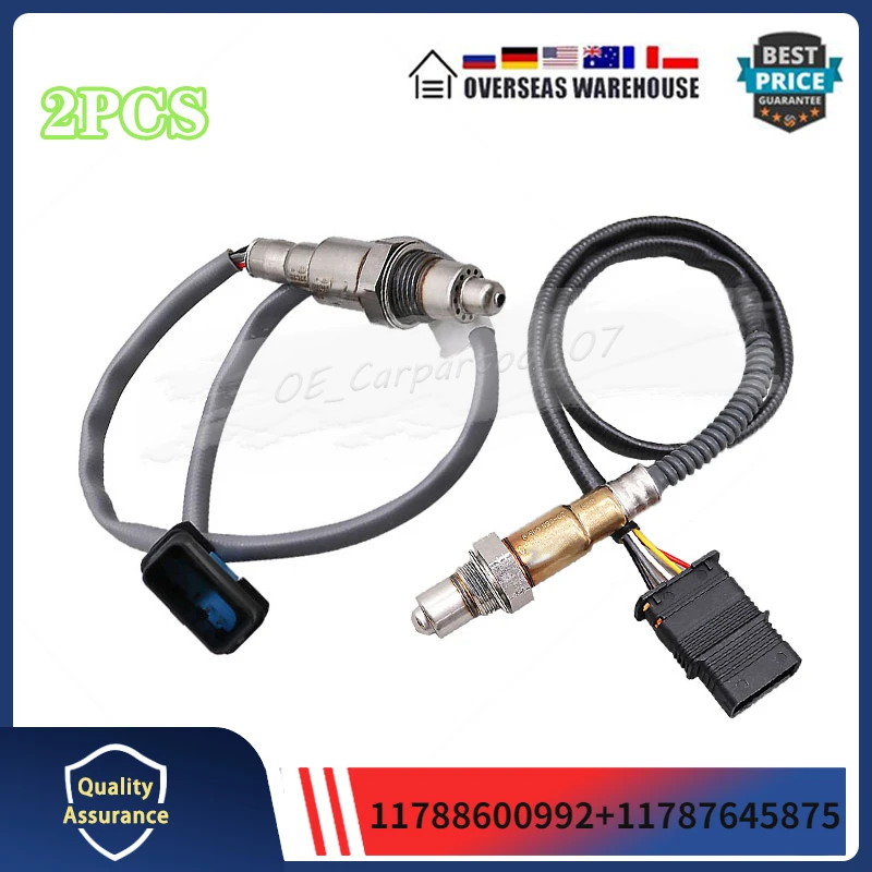 

2Pcs Oxygen Sensor Fits For BMW X1 X2 MINI COOPER CLUBMAN COUNTRYMAN 2.0 O2 SENSOR 11788600992 11787645875