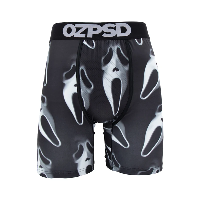 OZPSD Sexy Men Underwear Boxers Cueca Male Panty Lingerie Men Underpants Boxershorts Plus Size Breathable Print Man Boxer Briefs