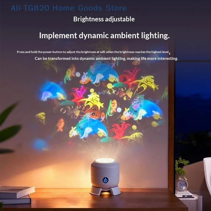 [TG820]Dynamic Kids Night Light Projector 3 Projection Effects For Bedroom Nursery Holiday Gifts