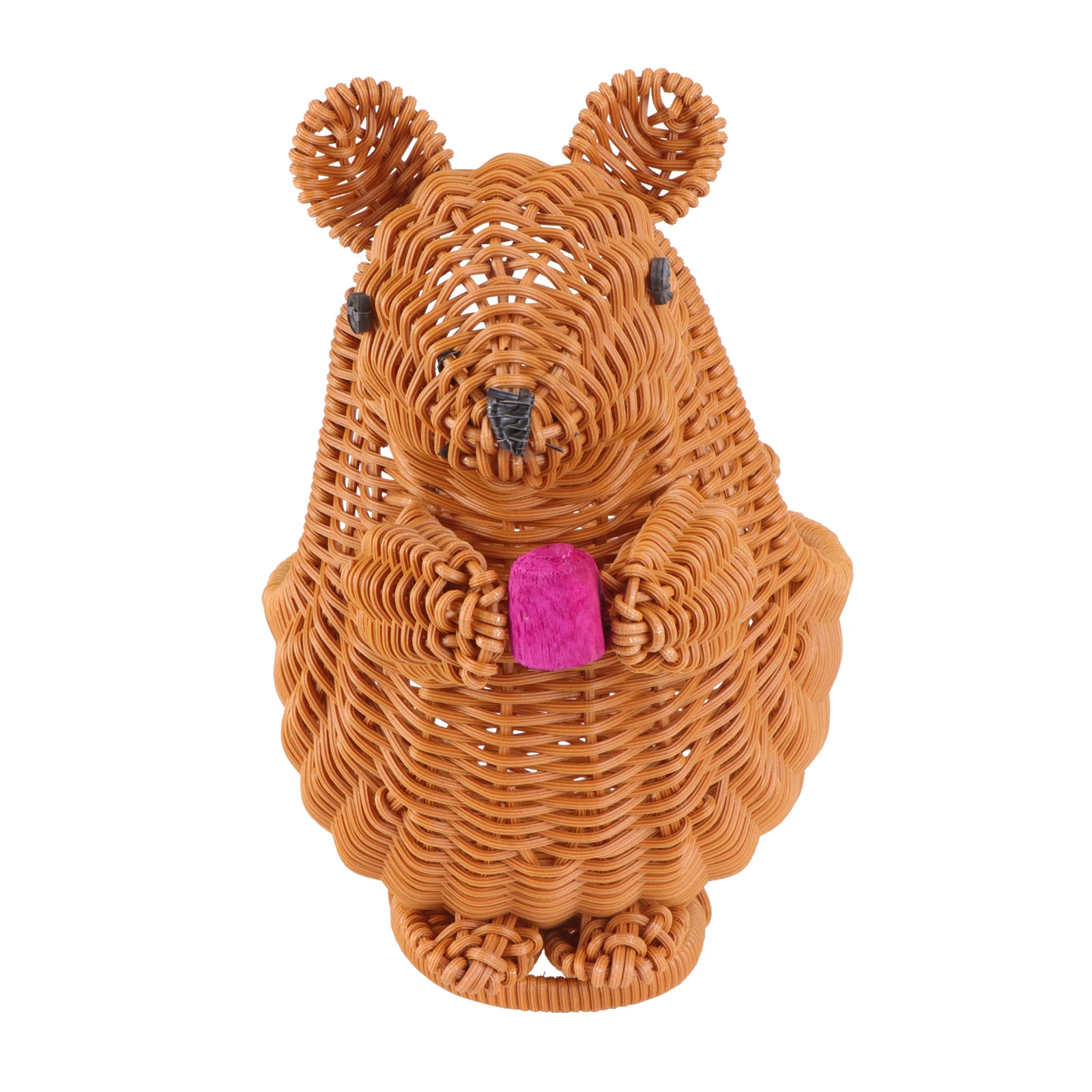 

1Pcs Creative Basket Simulation Rattan Woven Fruit Bread Snack Holder Decorative Organizer for Room