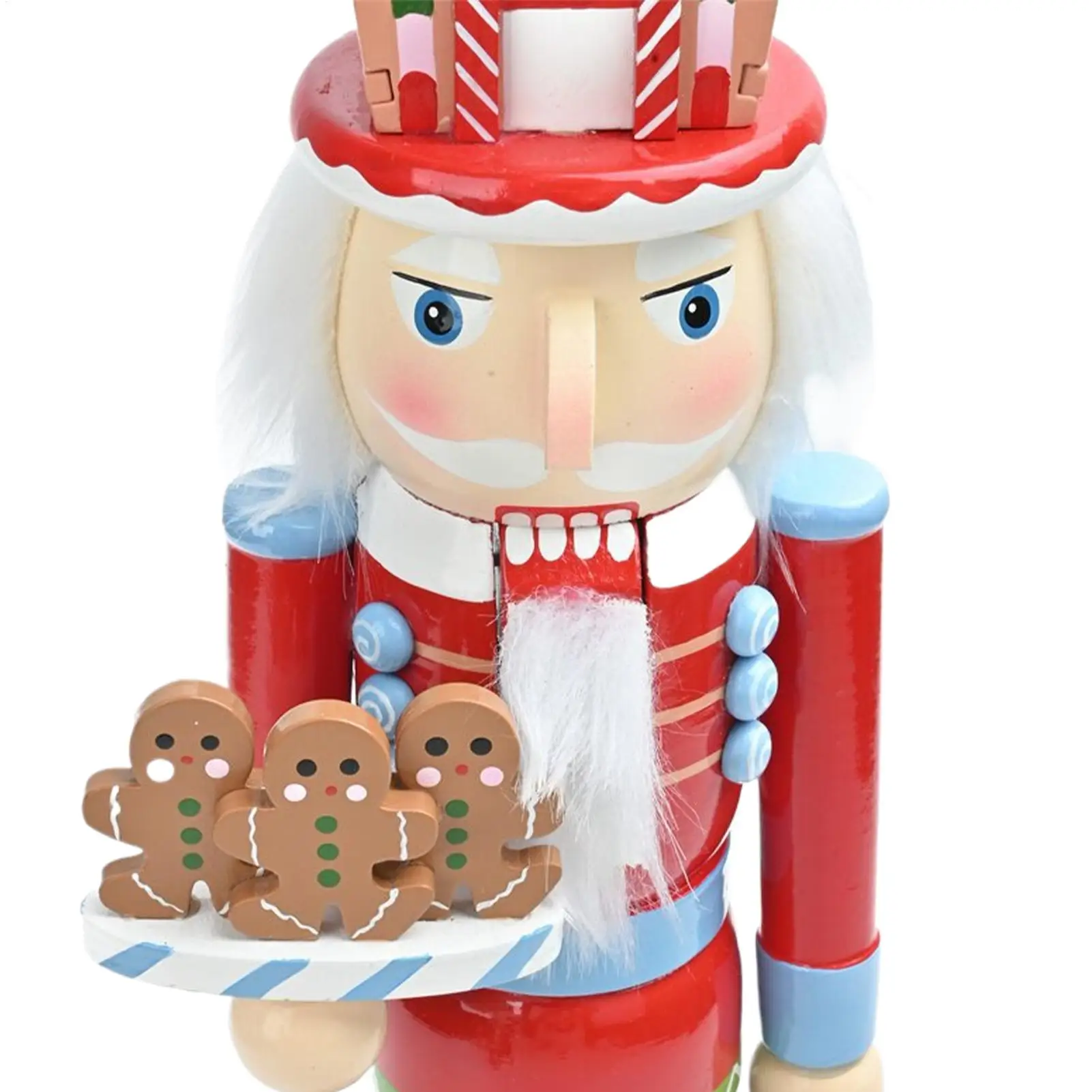 Nut Crackers Christmas Decorations 38cm Wooden Table Centerpiece Figure Christmas Nutcracker Soldier For Fireplace Birthday