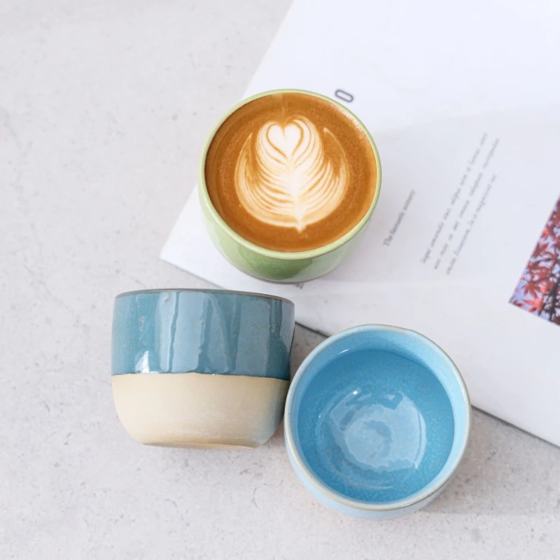 Kaffeetasse aus Keramik im böhmischen Stil, handgefertigt, grobe Keramik, arabisches marokkanisches Design, einzigartige Tassen für Zuhause, Café, Dekoration, Geschenk