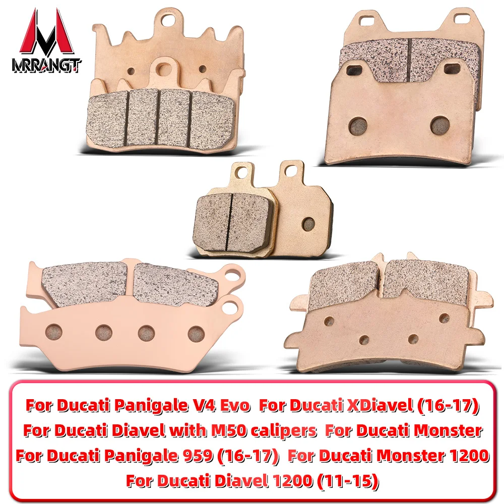 

MRRANGT Motorcycle Brake Pads Set For Ducati Panigale V4 Monster 1200 Diavel XDiavel 959 M50 Brembo Sintered Metal Racing