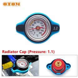 OTOM Car Motorcycle Thermost Radiator Cap Tank Cover Water Temperature Gauge Display 1.1 Bar For KTM HONDA KAWASAKI SUZUKI YZF