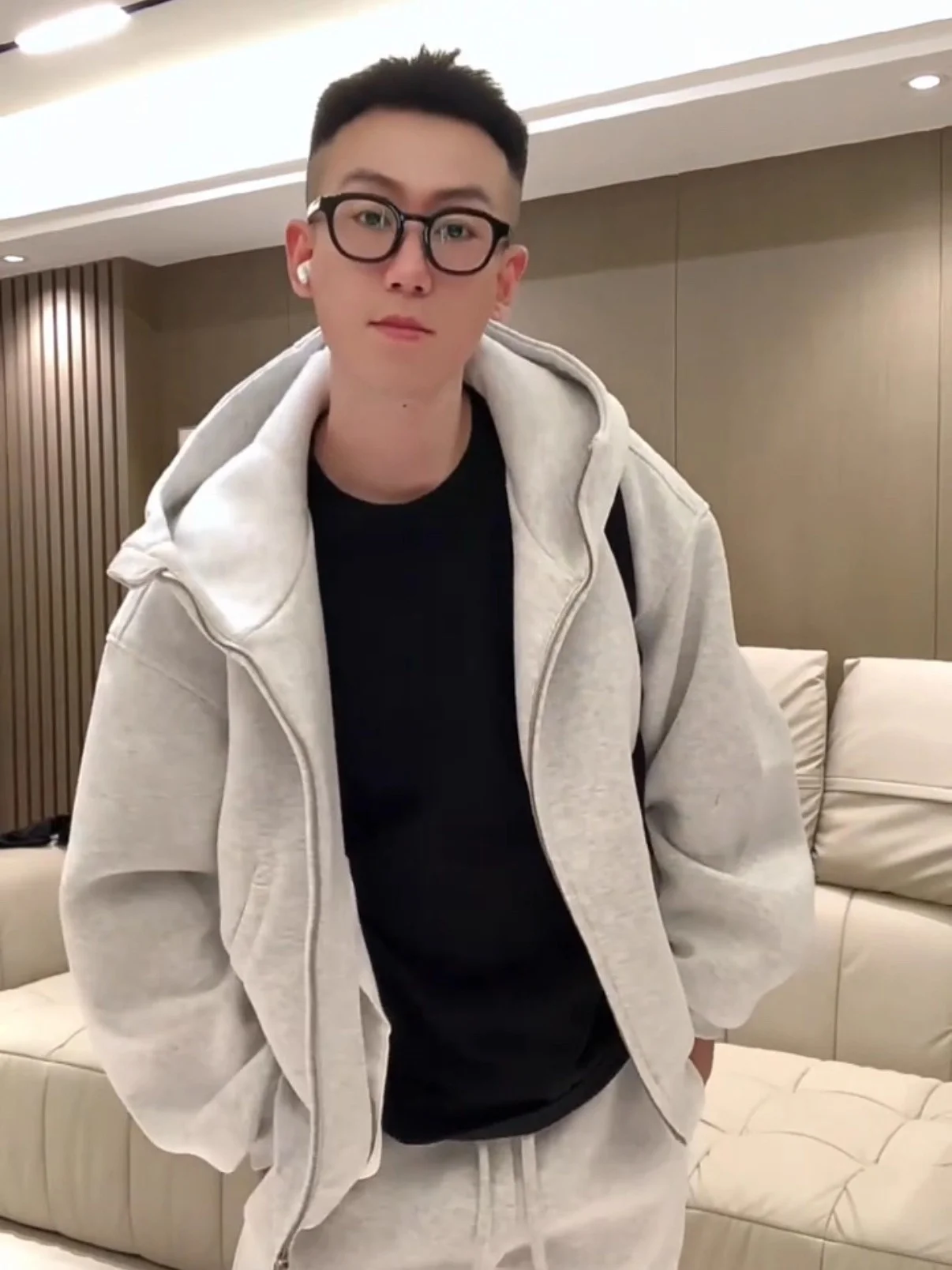 

Men's Casual Sportswear Set Heavyweight Hoodie Sweatpants Autumn Winter New Sle American Sle Cotton Polyester Blend