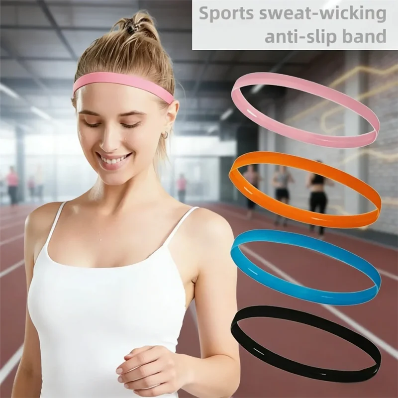 

Sport Headband Elastic Anti Slip Yoga Running Fitness Sweat Absorbing Unisex Hair Band Workout Accessory