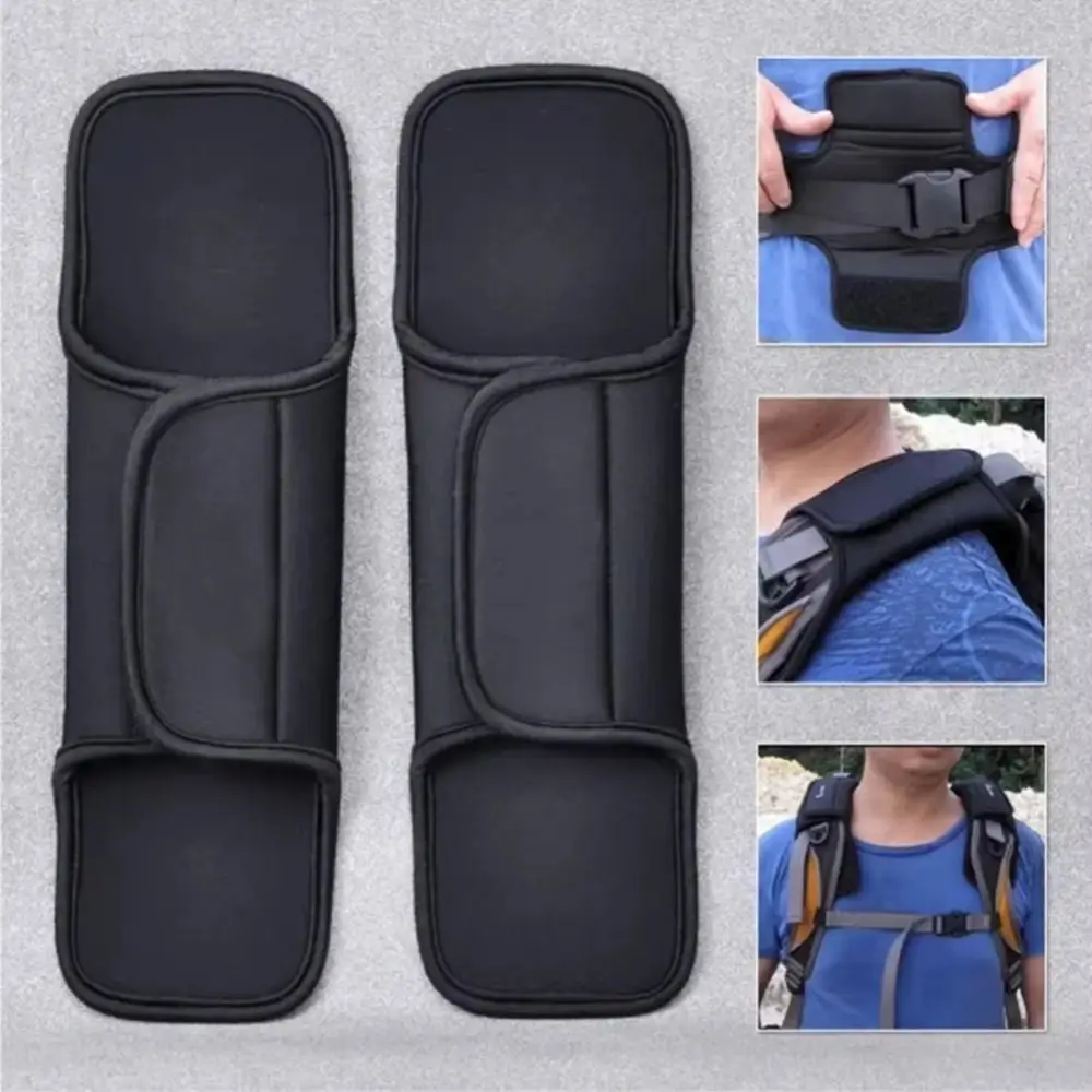 

1 Pair New Anti-Slip Shoulder Strap Pad Thickening Shock-proof Shoulder Relief Pad Nylon Mesh Cushion Pad Protector