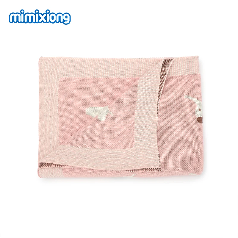 Baby Blankets Newborn Boys Girls Stroller Nursery Swaddle Wrap Quilts Covers for Stroller Bassinet 90*70cm Knitted Infantil Crib