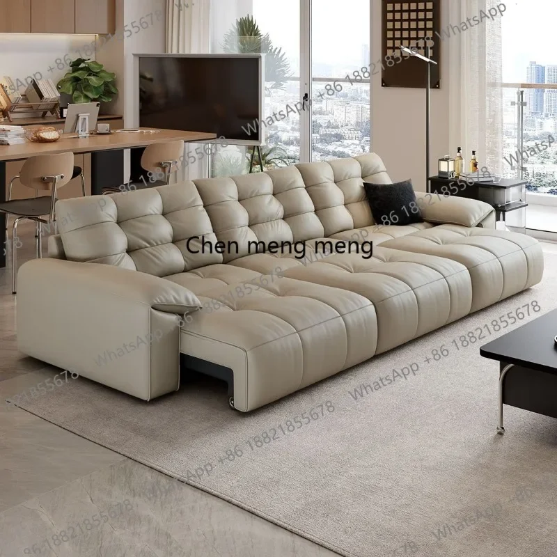 

New minimalist upholstery zero wall function sofa simple guest top sofaDD