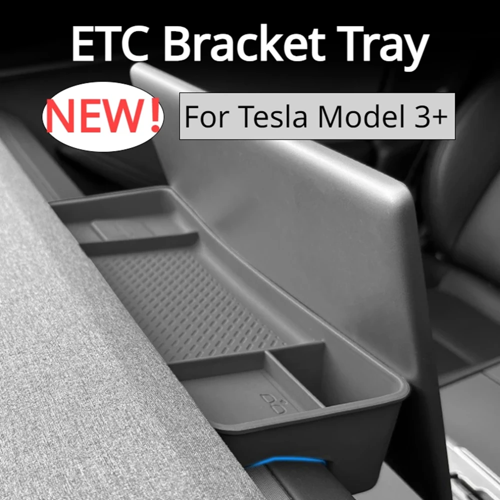 

​ETC Bracket Tray for Tesla Model 3 Highland 2024 Screen Rear Storage Box Instrument Panel ETC Bracket New Model3 + Accessories