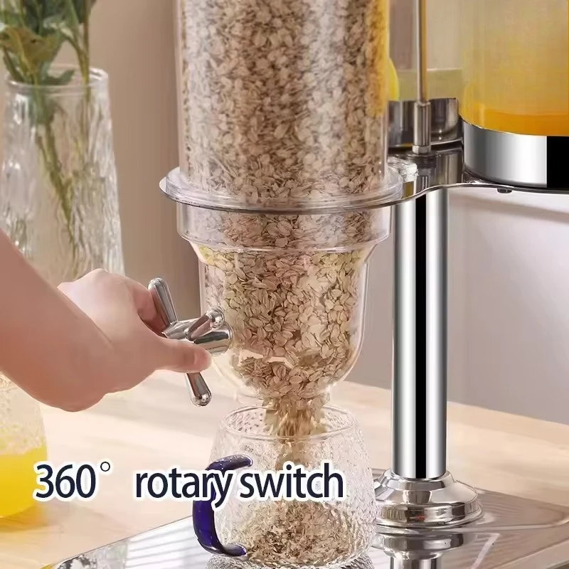 For wedding parties, use a 10.5-liter metal juice beverage dispenser, plastic food cereal beverage dispenser
