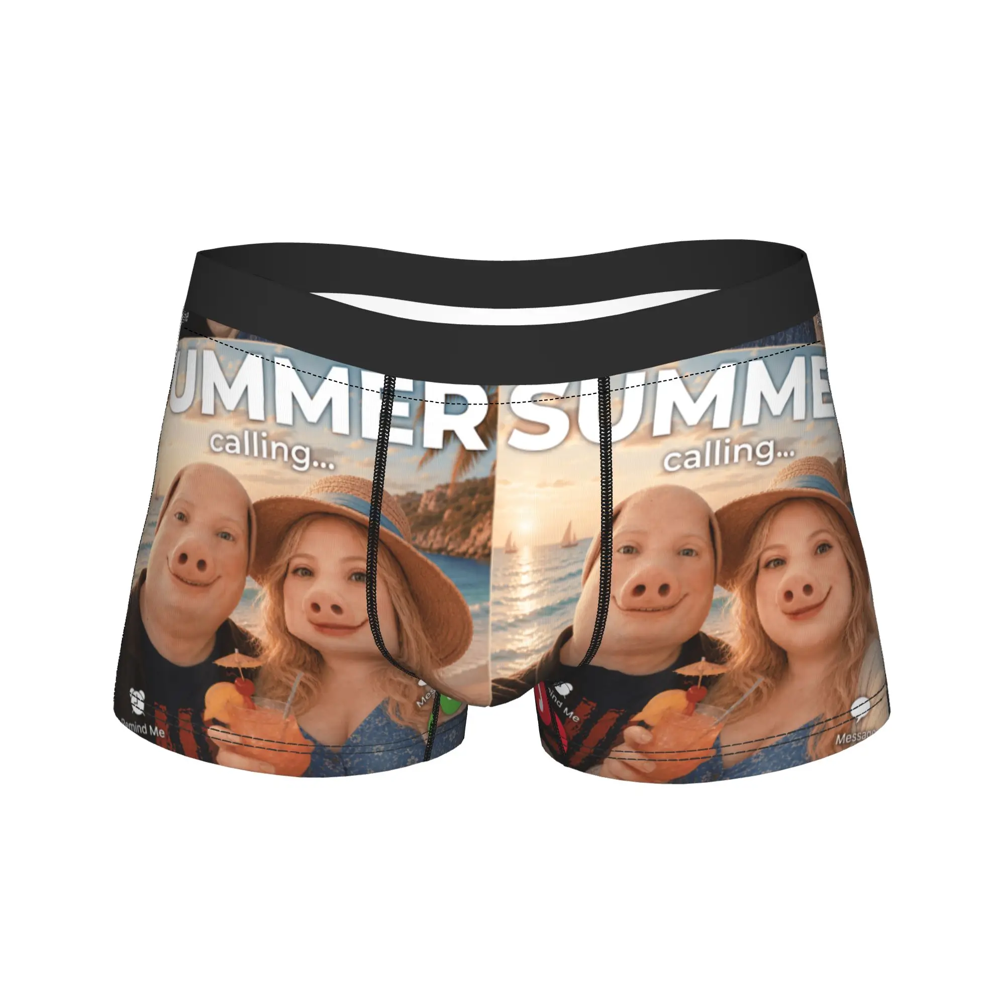 John Pork Couple Hilarious Selfie Meme Funny Summer Vacation Underwear Men Panties Print Soft Boxer Shorts Quality Boxer Brief