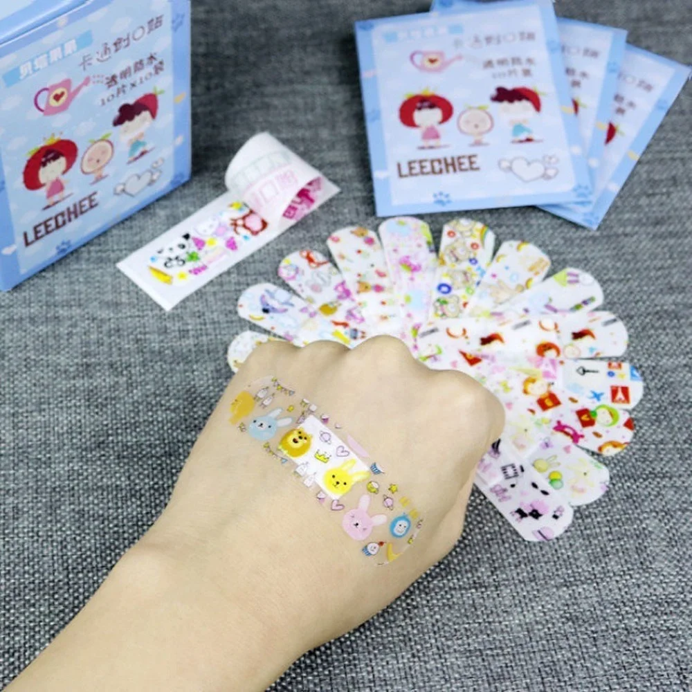 

120pcs/lot Cute Kawaii Patterned Patches Bandages Wound Healing Adhesive Plaster Strips Survival Equipment for Children