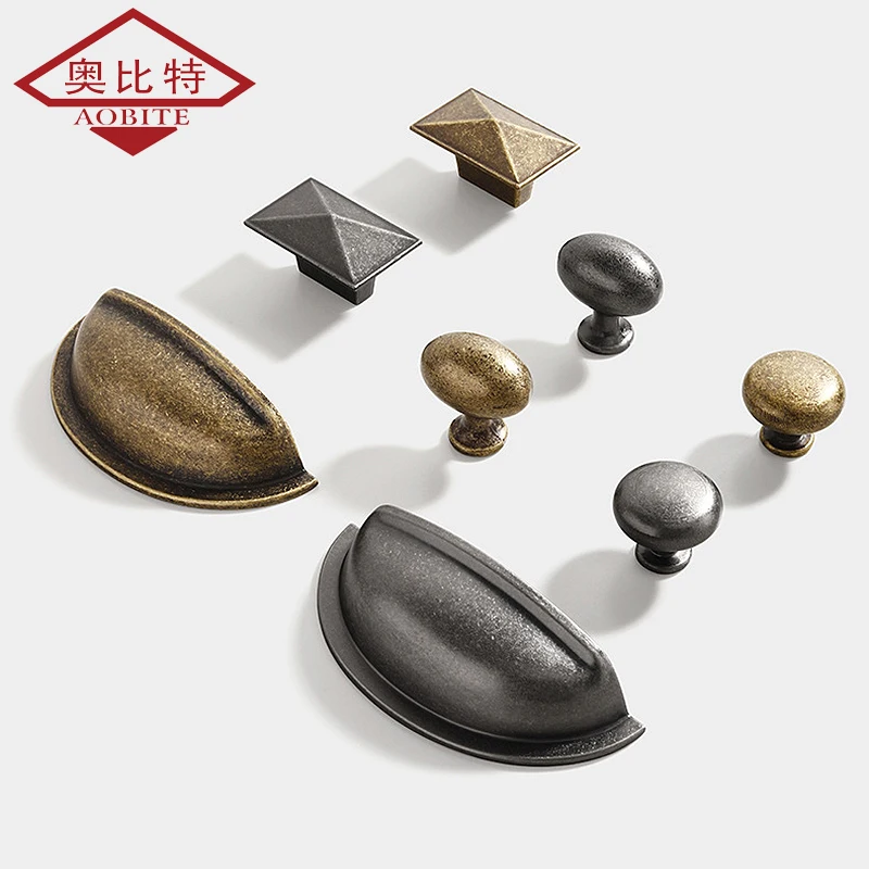 AOBT Furniture Handle Antique Kitchen Cabinet Storage Handleds Dressers Drawers Closet Shoe Cabinet Vintage Wardrobe Door Knobs