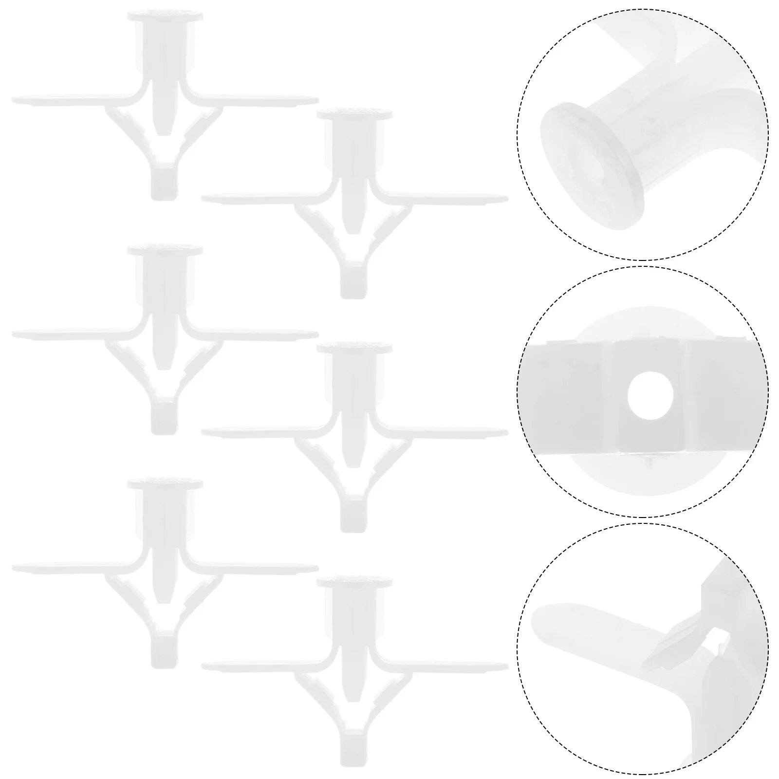 

200 pcs Airplane Shaped Expansion Tubes For Hollow Walls Heavy Duty Drywall Anchors Plasterboard Fixing Screws Anchor Plugs Wall