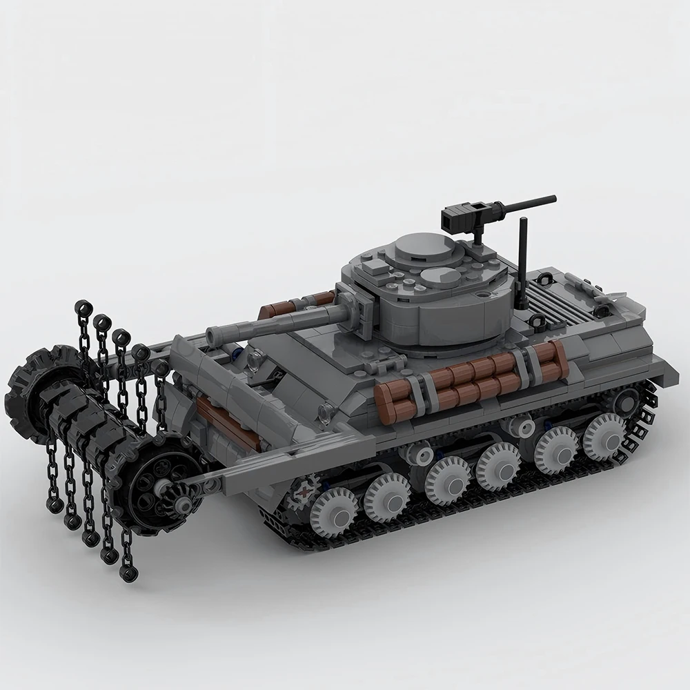 M4A3E8 Sherman Granchio T34 WW2 Carro Armati Militari Modello MOC Mattoni da Costruzione Attrezzature di Guerra Vacanza Modulare Assemblare Giocattoli Per Bambini Vestito