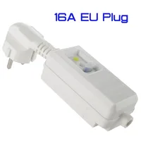 16A 220V 240V EU Plug Home Circuit Breaker Cutout Powers Trip Switch GFCI Safety RCD Leakage Protection Socket Adaptor